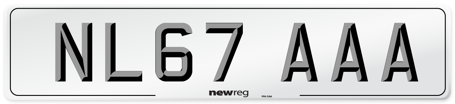 NL67 AAA Number Plate from New Reg